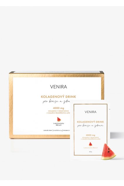 VENIRA kolagenový drink pro vlasy, nehty a pleť meloun