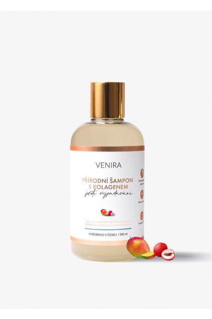 venira přírodní šampon s kolagenem proti vypadávání mango-liči