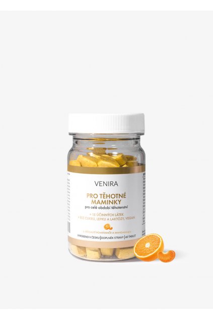 venira vitamíny pro těhotné ženy 1-3 trimestr pomeranč a mandarinka