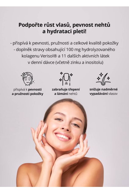 VENIRA kostičky pro vlasy, nehty a pleť, až 120 denní kúra pomeranč