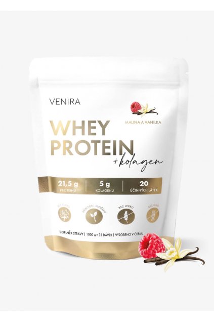 WHEY PROTEIN malina, vanilka kopie