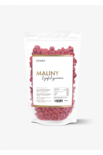 venira lyofilizované maliny