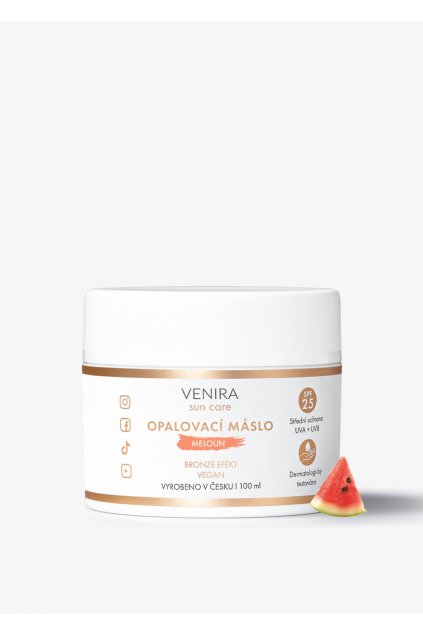 venira opalovací máslo spf 25 meloun