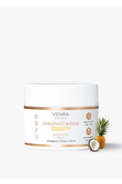 venira opalovací máslo bronze spf 25 piňakoláda