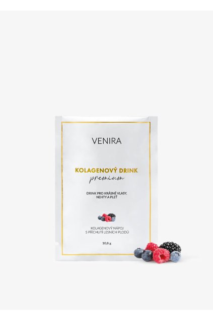 venira premium kolagenový drink pro vlasy, nehty a pleť vzorek lesní plody