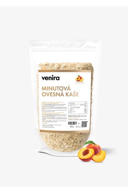 venira minutová ovesná kaše summer peach
