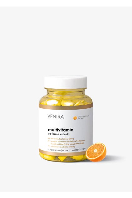 venira multivitamin ve formě srdíček