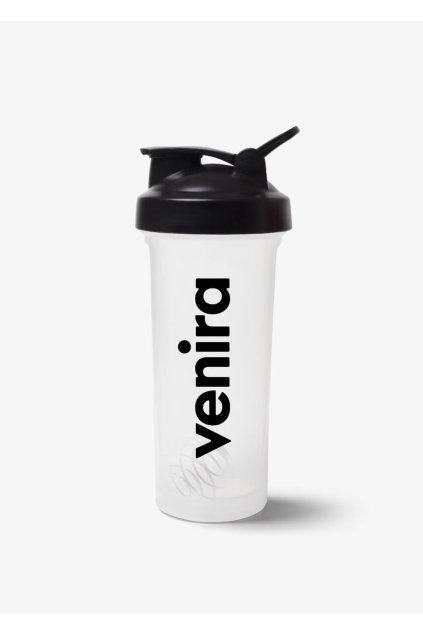 venira shaker pro s poutkem černo-bílý 600 ml