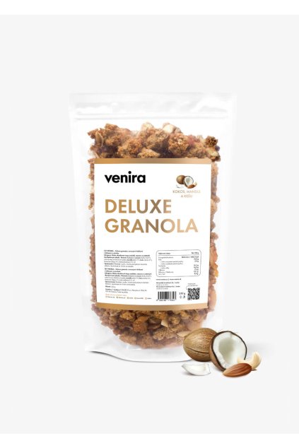 VENIRA deluxe granola kokos, mandle a kešu