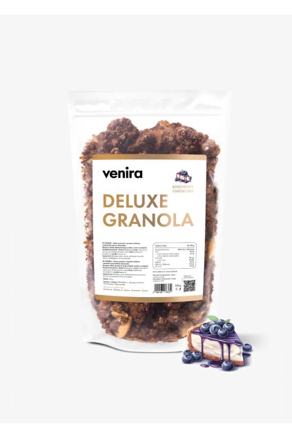 VENIRA deluxe granola borůvkový cheesecake
