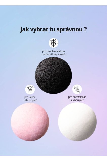 VENIRA konjaková houbička pro velmi citlivou pleť růžová
