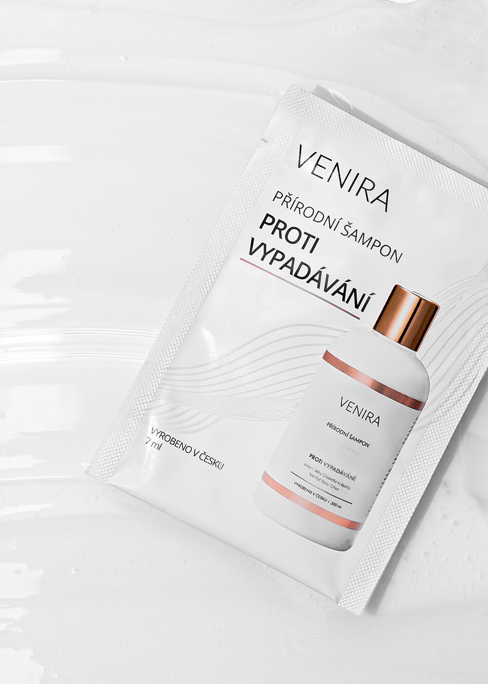 Vzorek 7 ml - VENIRA přírodní šampon proti vypadávání vlasů