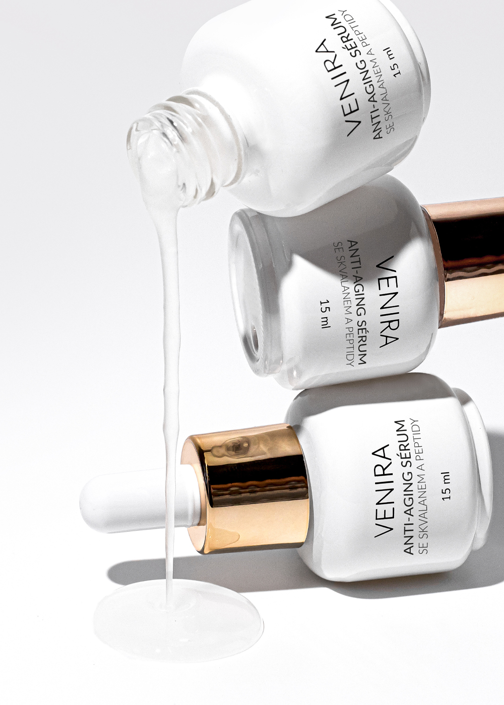 VENIRA anti-aging sérum se skvalanem a peptidy, 15 ml