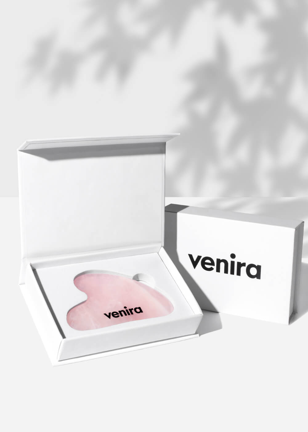 VENIRA gua sha masážní kámen - růženín