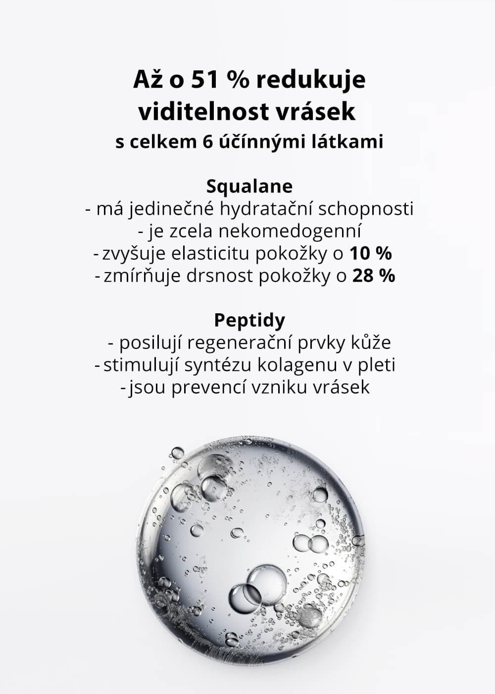 VENIRA anti-aging sérum se skvalanem a peptidy, 15 ml