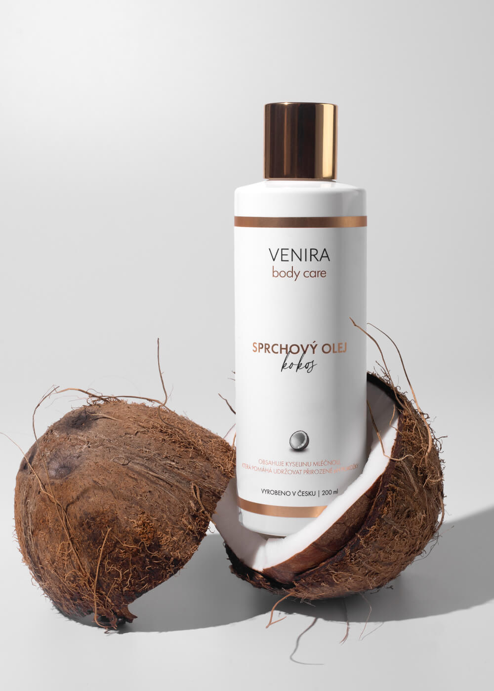 VENIRA sprchový olej, kokos, 200 ml