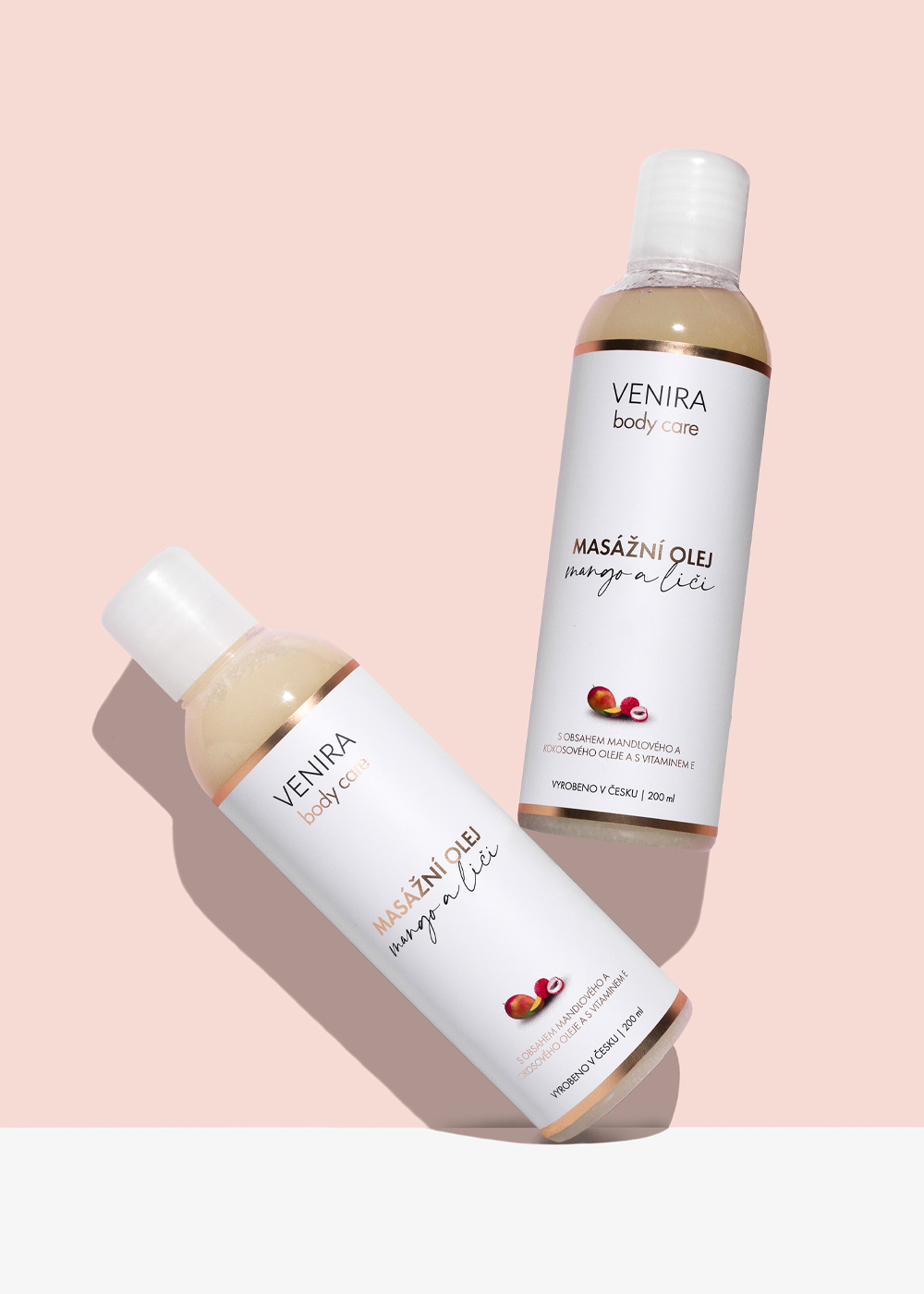 VENIRA masážní olej, mango a liči, 200 ml