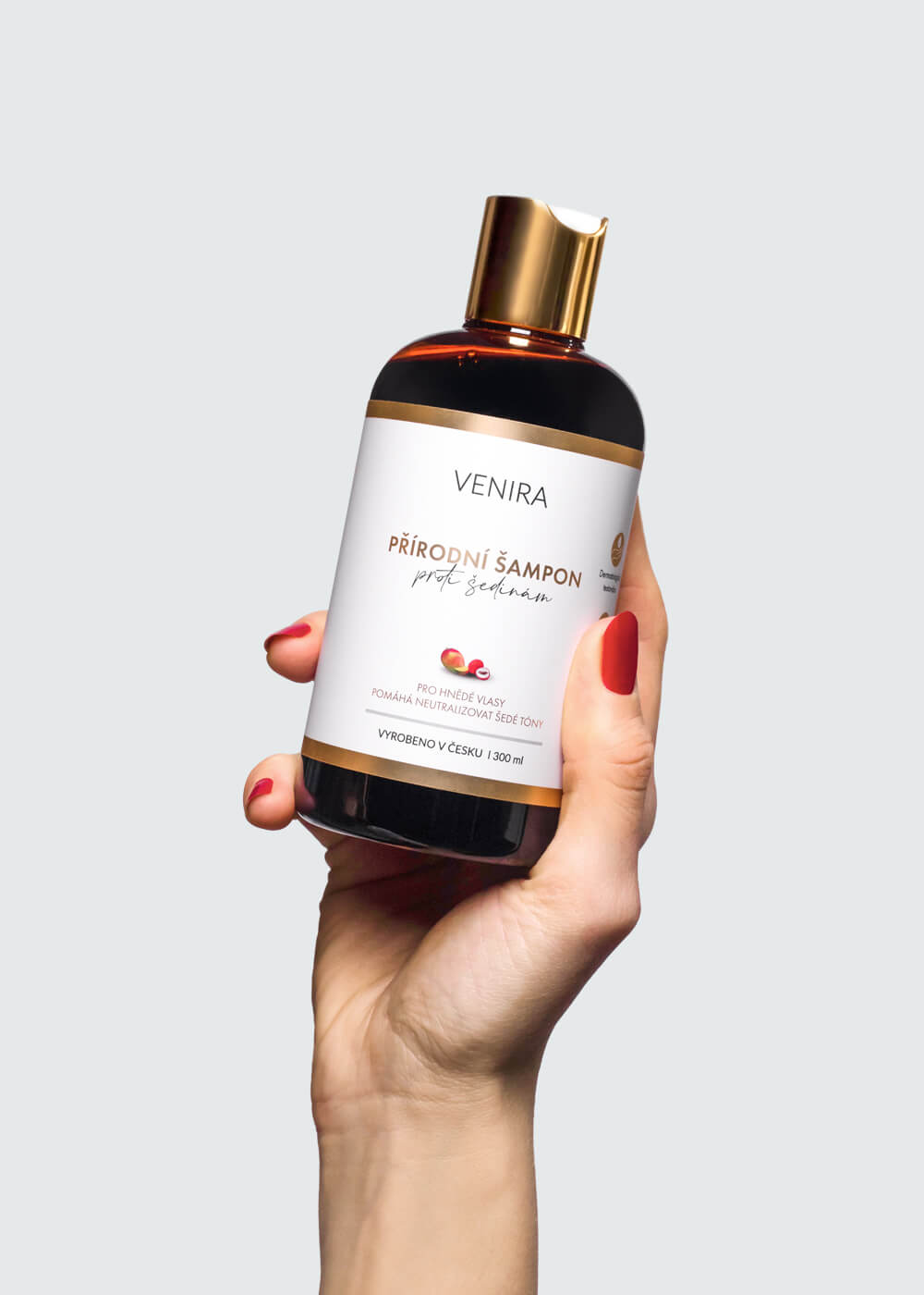 VENIRA přírodní šampon proti šedinám, mango a liči, 300 ml