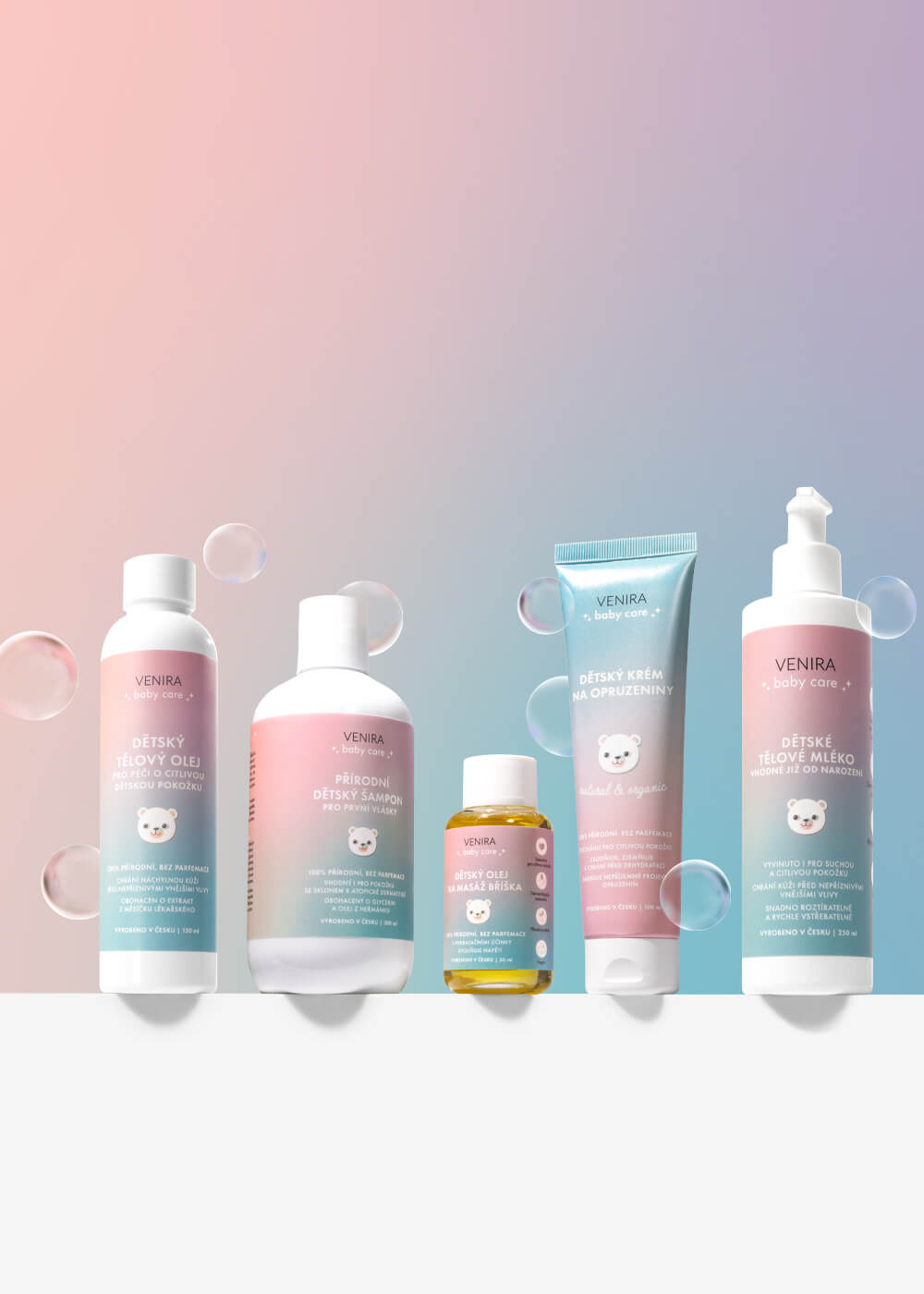 VENIRA přírodní dětský šampon pro první vlásky, 300 ml