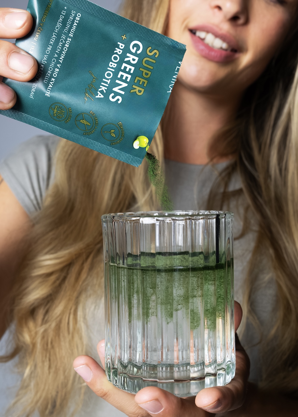 VENIRA super greens + probiotika, jablko, 30 sáčků