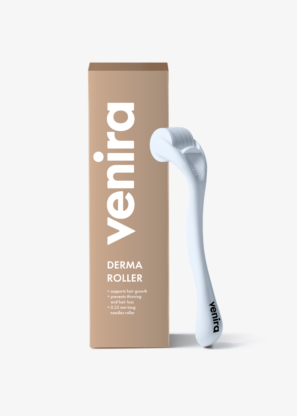 VENIRA derma roller na vlasy, mikrojehličkový aplikátor na vlasovou pokožku, 0,25 mm mikrojehličkový aplikátor na vlasovou pokožku, 0,25 mm