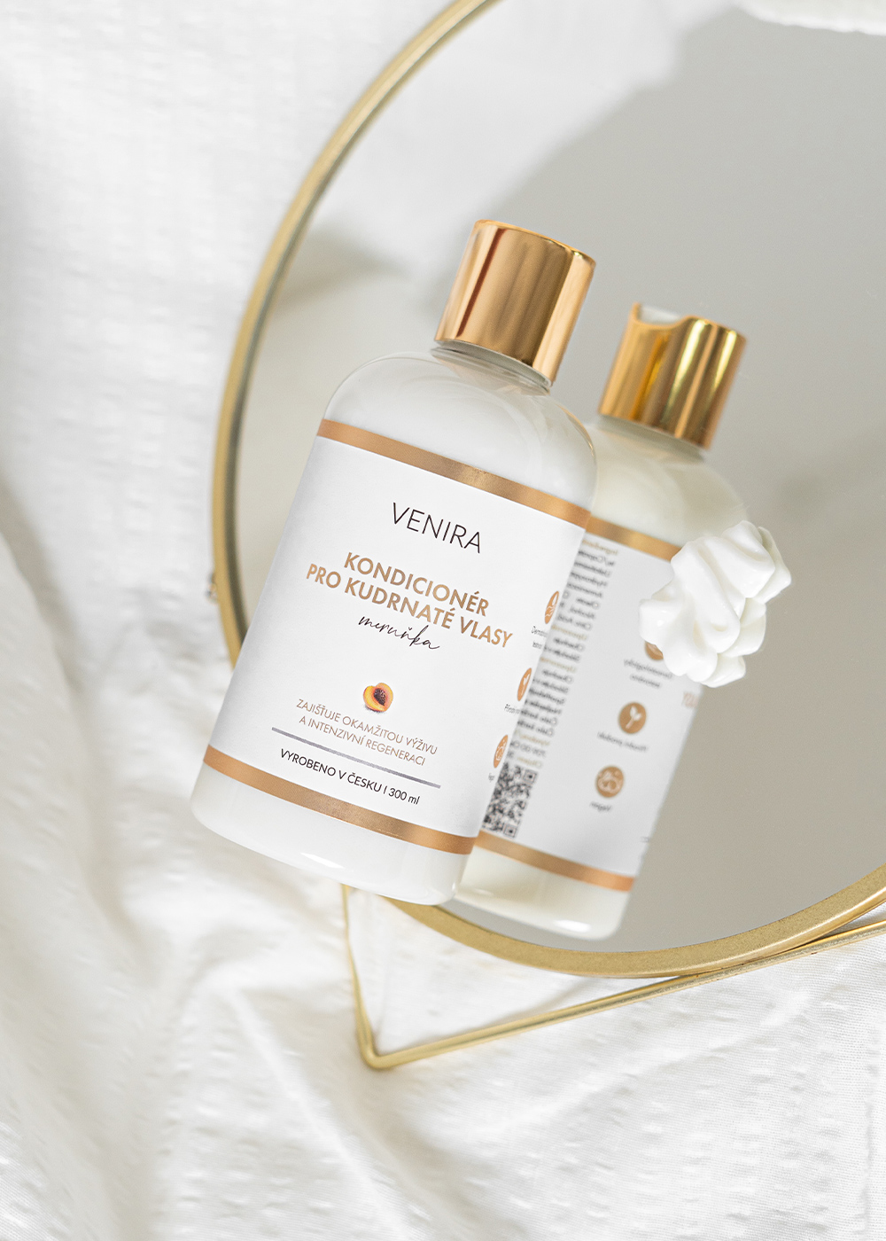 VENIRA kondicionér na kudrnaté vlasy, meruňka, 300 ml