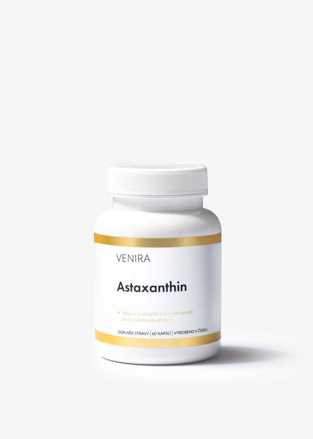 VENIRA astaxanthin, přírodní antioxidant, 60 kapslí