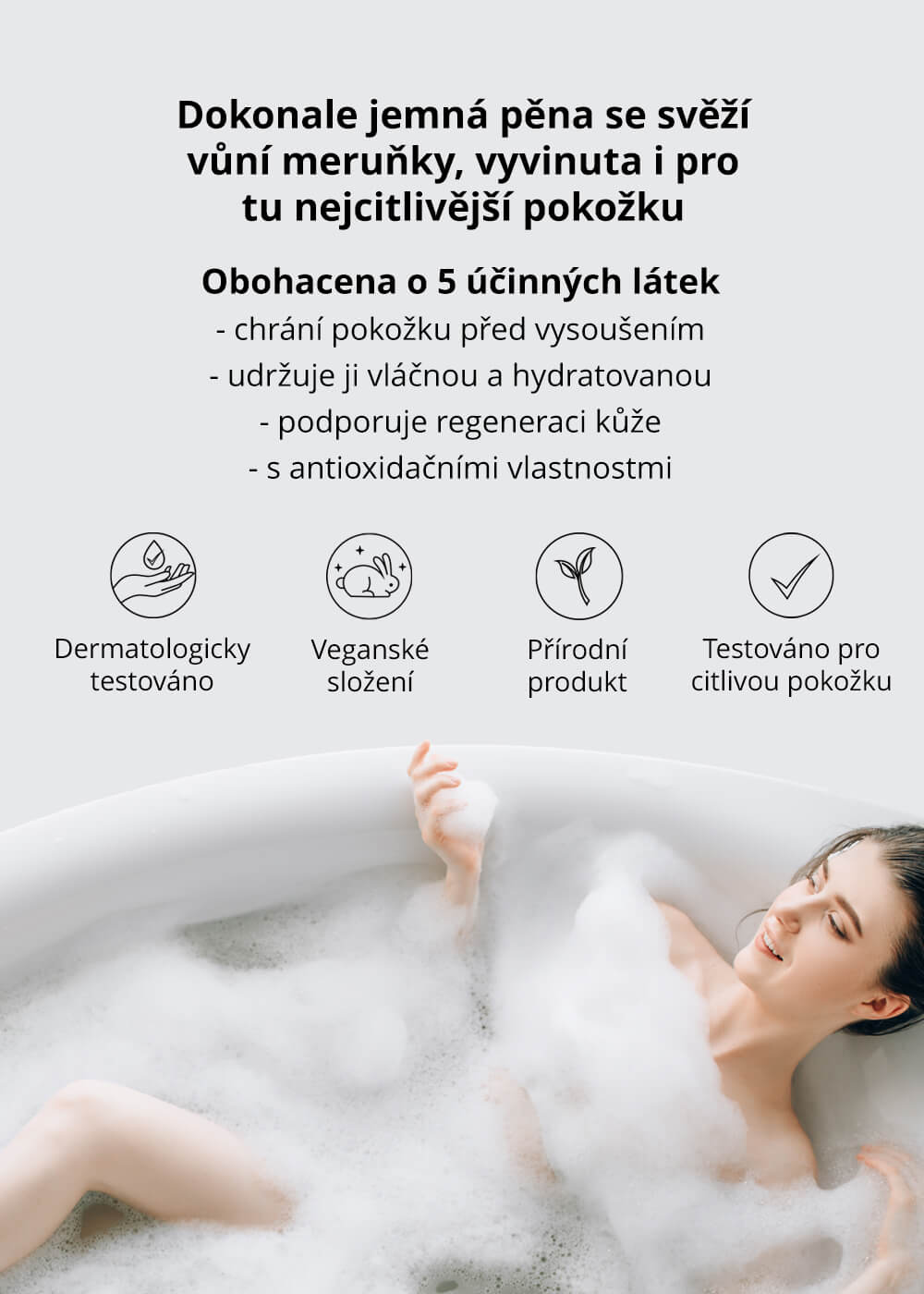 VENIRA pěna do koupele s měšíčkem a heřmánkem, meruňka, 500 ml