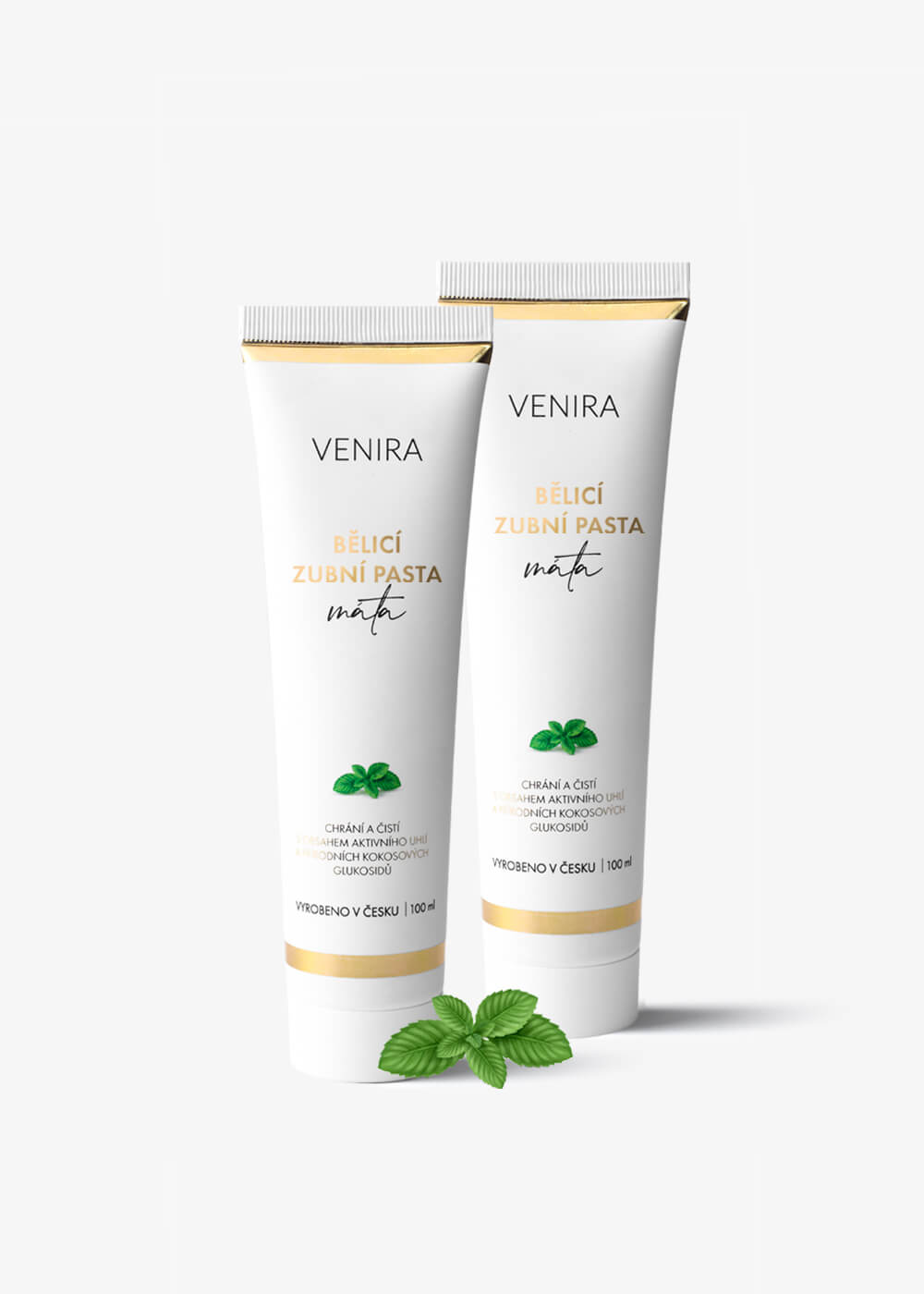 VENIRA bělicí zubní pasta, máta, 2x 100 ml máta, 100 ml, 2 kusy