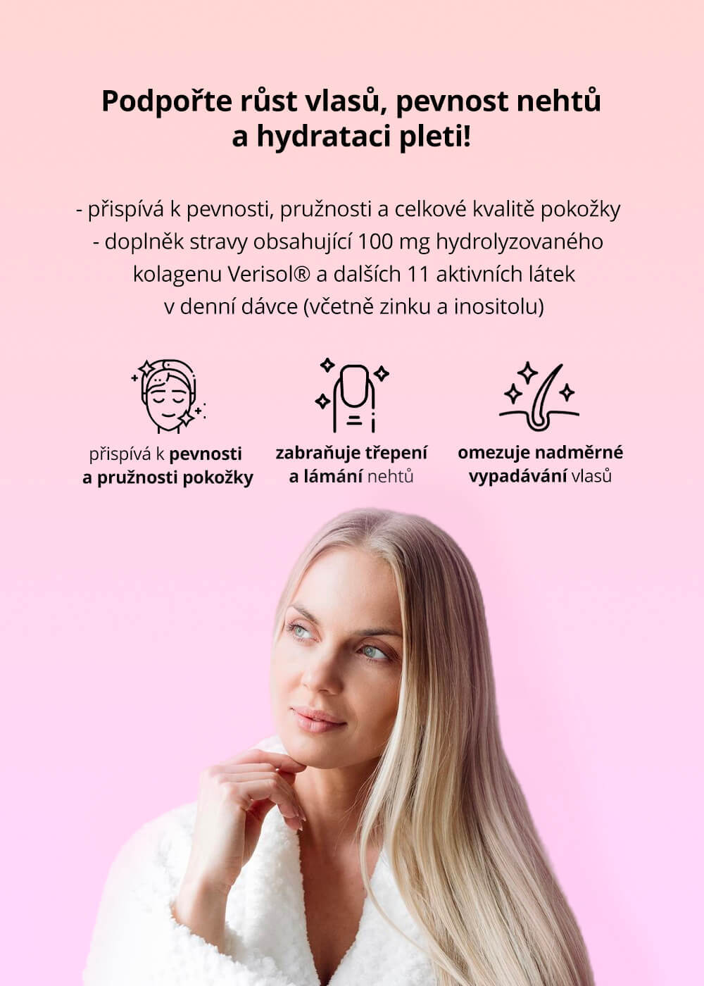 VENIRA srdíčka pro vlasy, nehty a pleť, 60denní kúra - malina, až 120 denní kúra