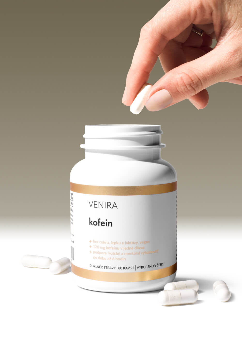 VENIRA kofein, 80 kapslí