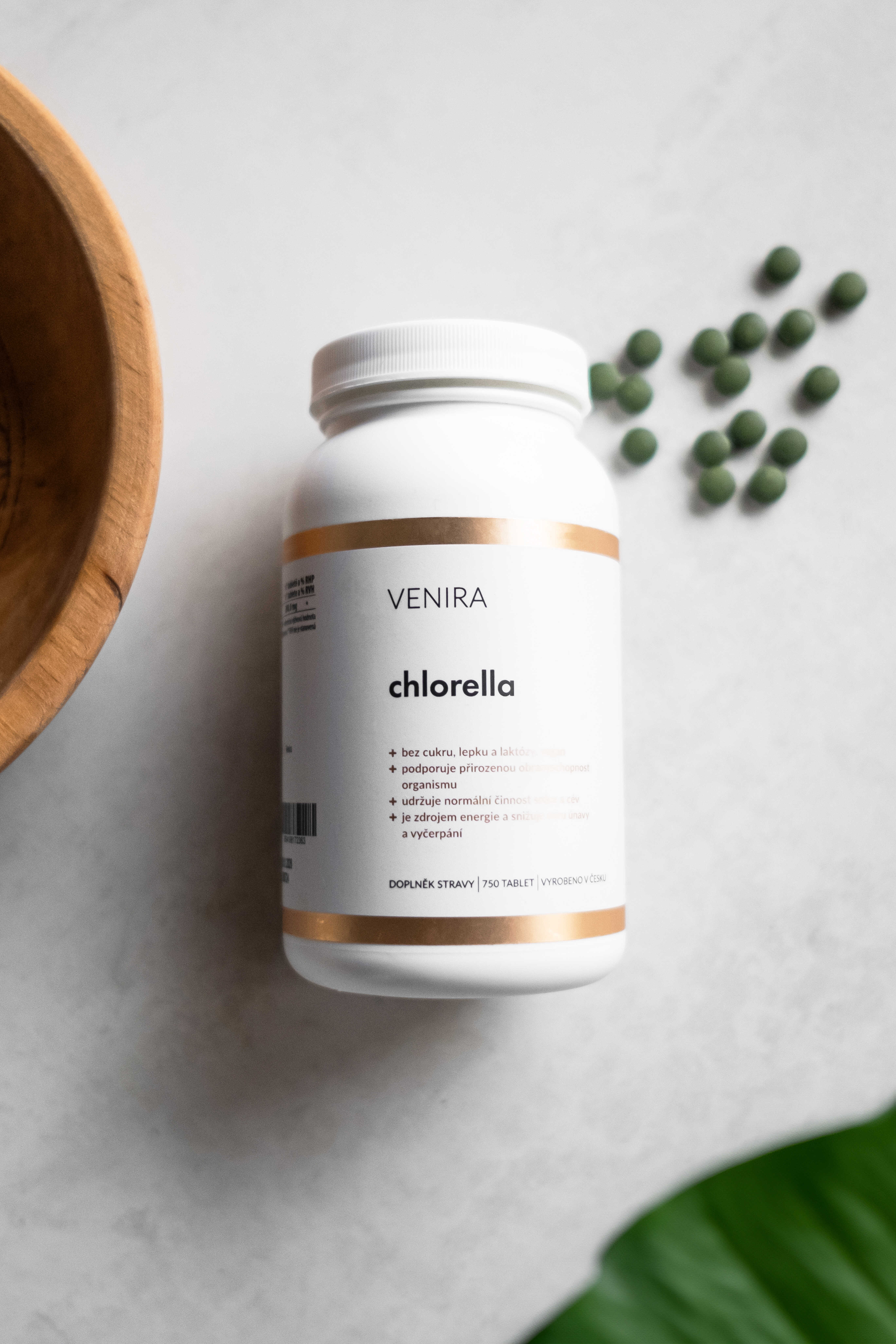 VENIRA chlorella v nejvyšší BIO kvalitě, 750 tablet