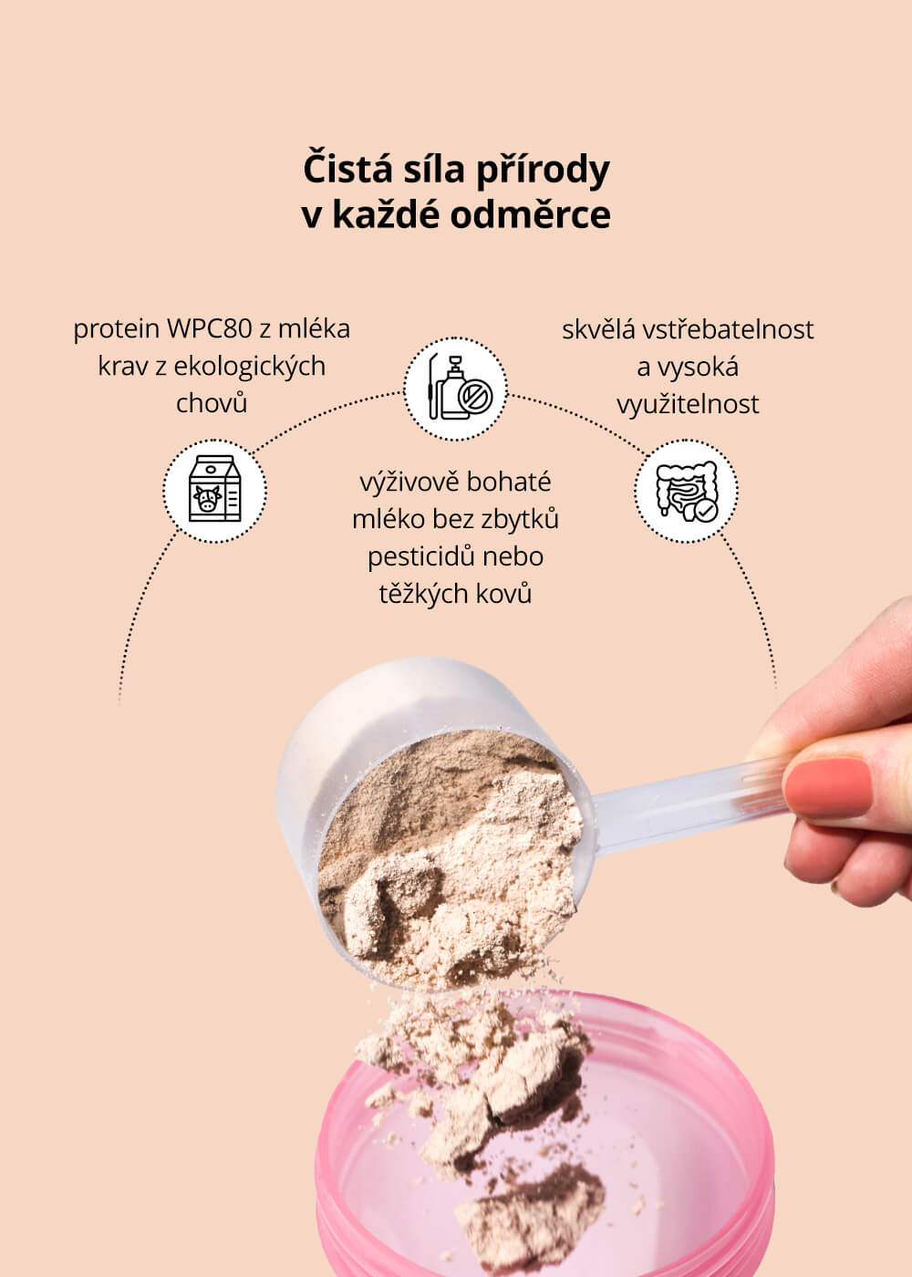 VENIRA beauty whey protein s kolagenem, čokoláda, 1000 g