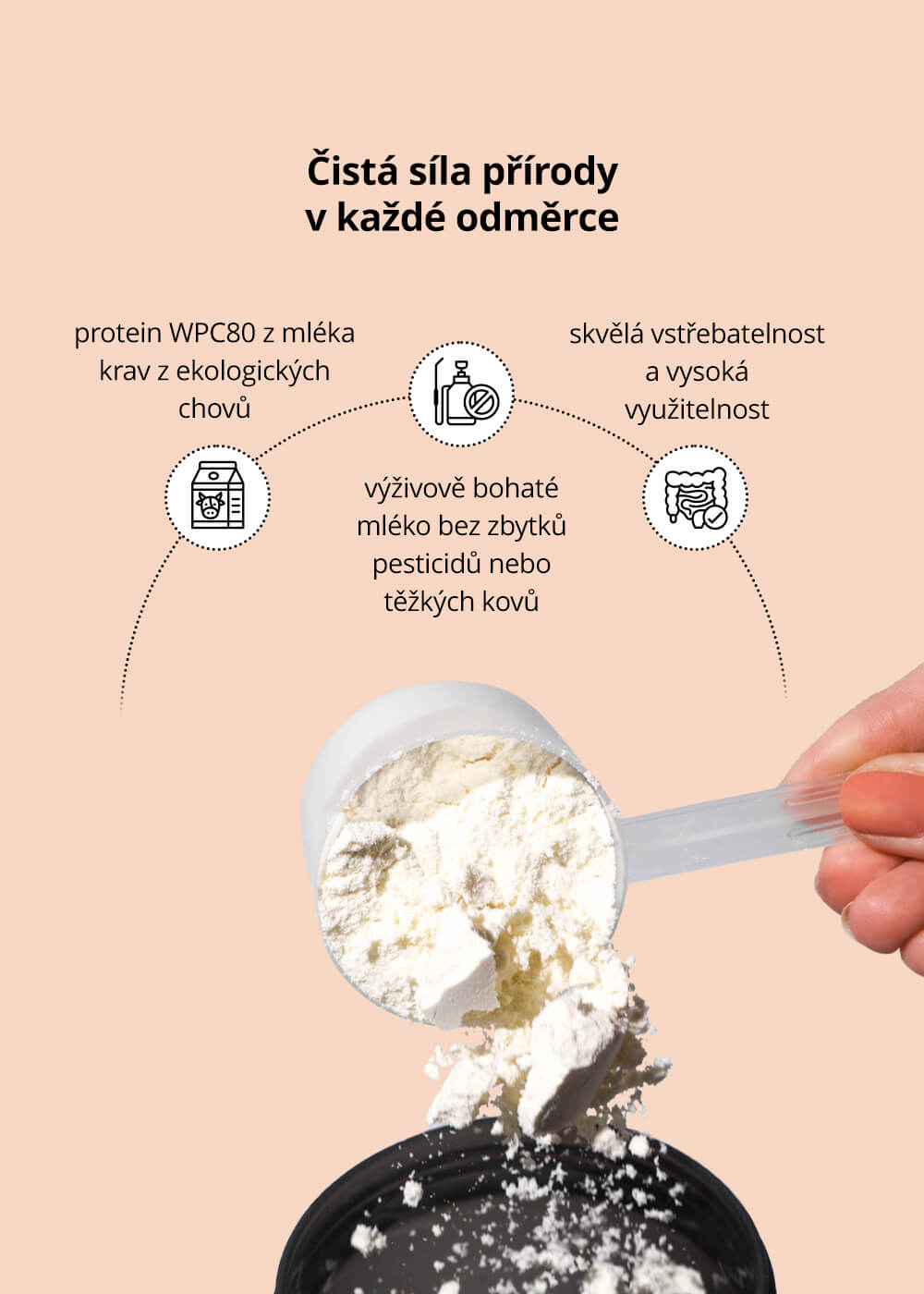 VENIRA beauty whey protein s kolagenem, malina-vanilka, 1000 g