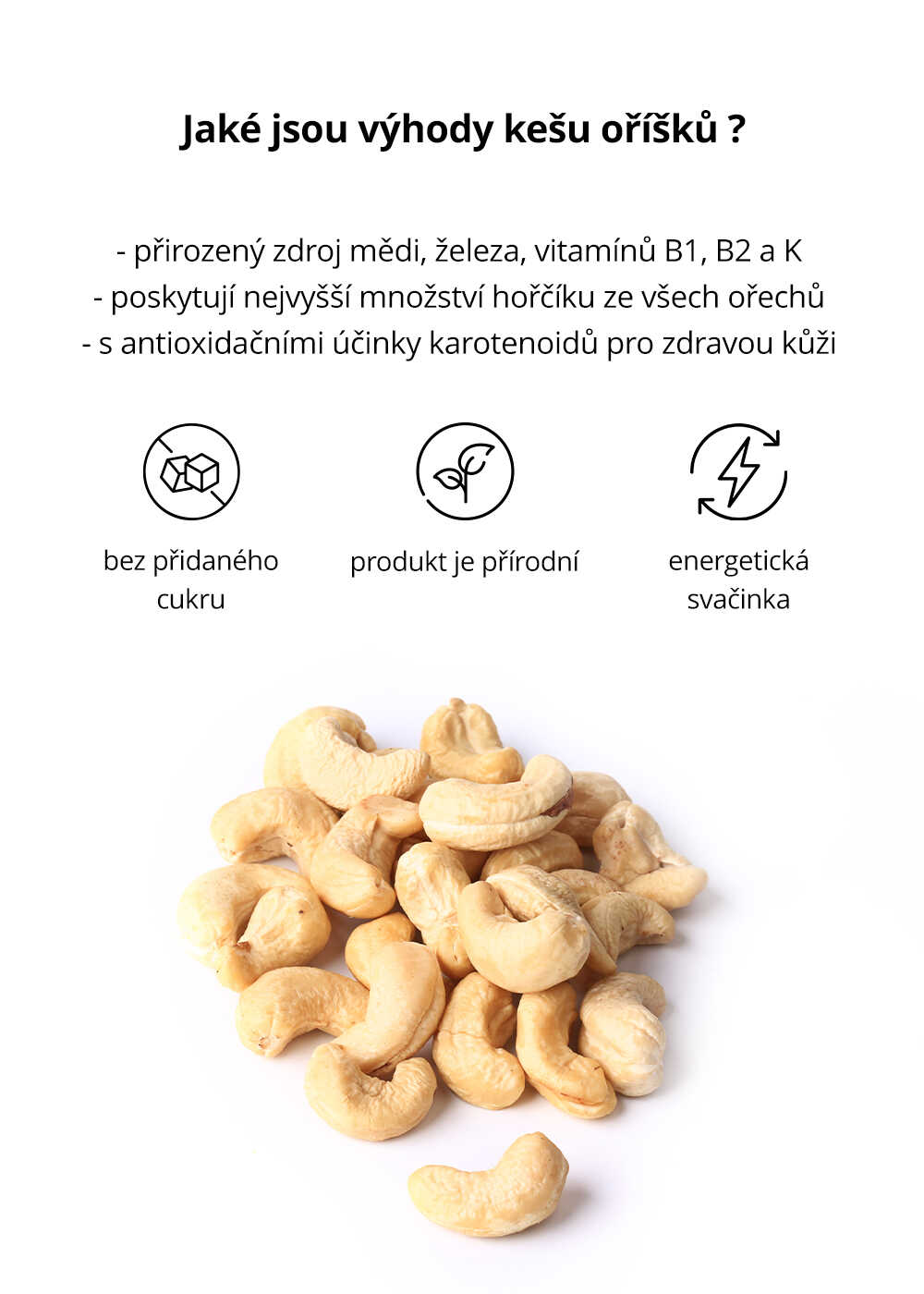 kešu natural, ww320 premium, maxi balení 1000 g — náhled 8