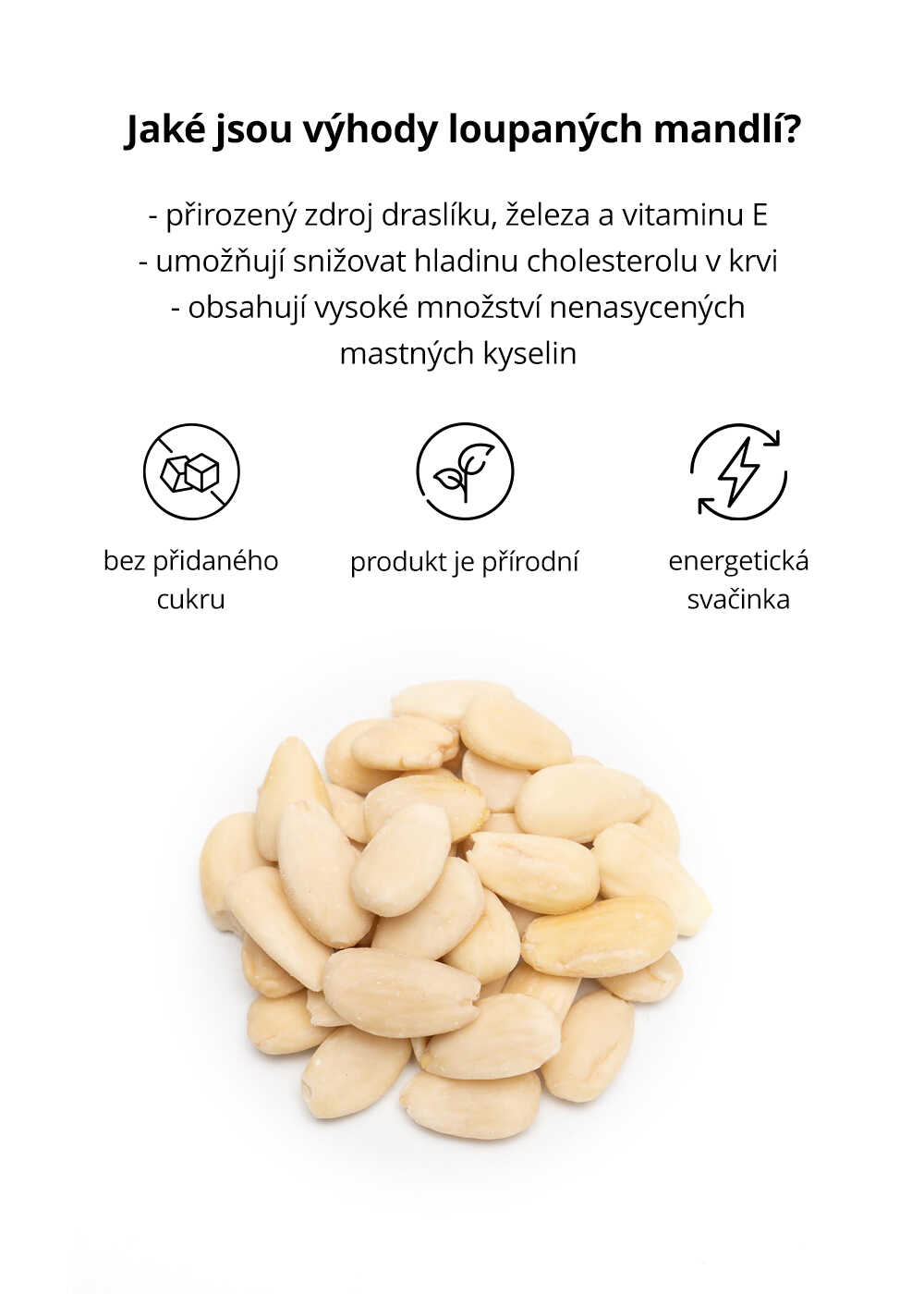 Mandle natural loupané — náhled 8