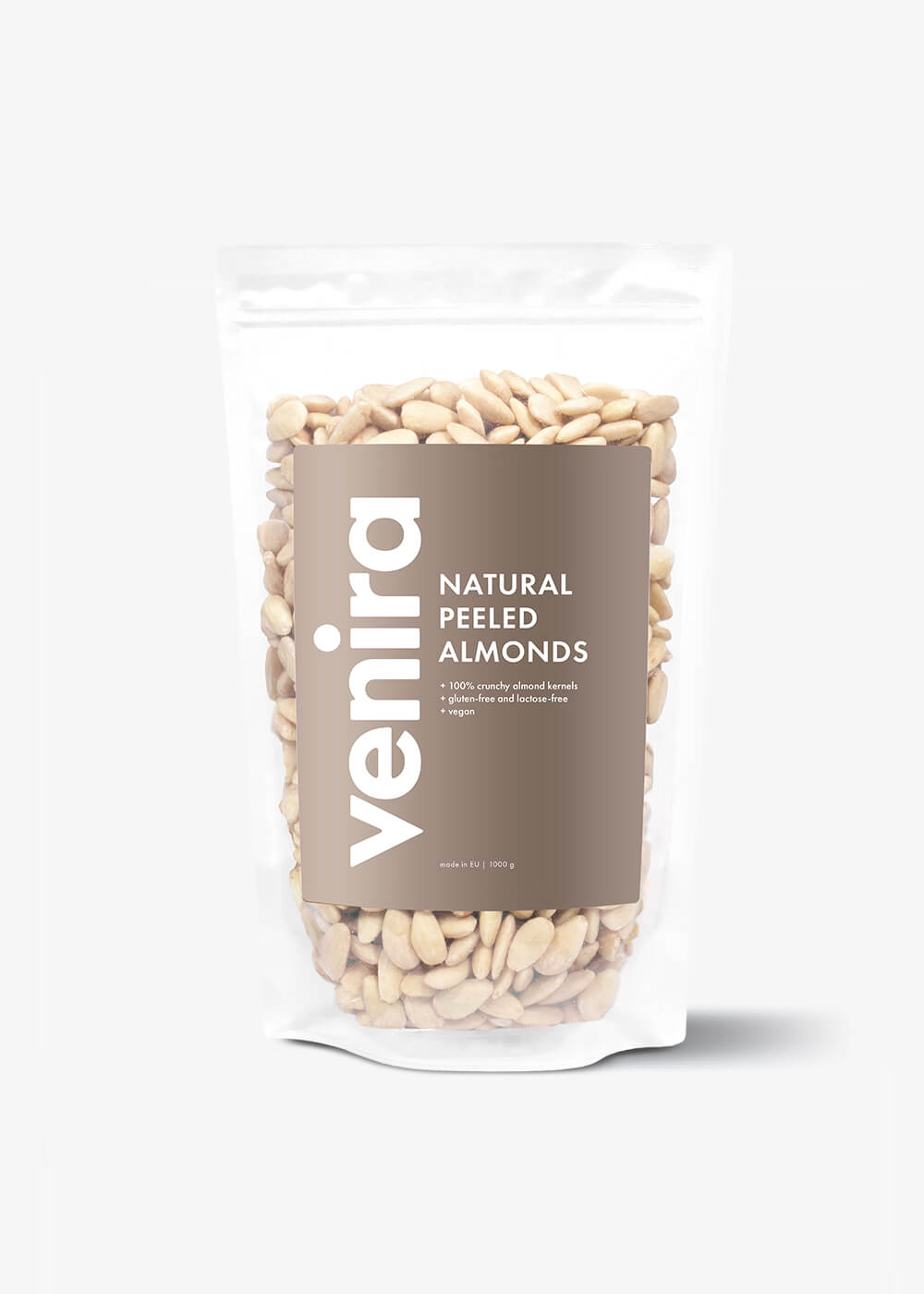 VENIRA mandle natural - loupané, výhodné balení 1000 g 1000 g