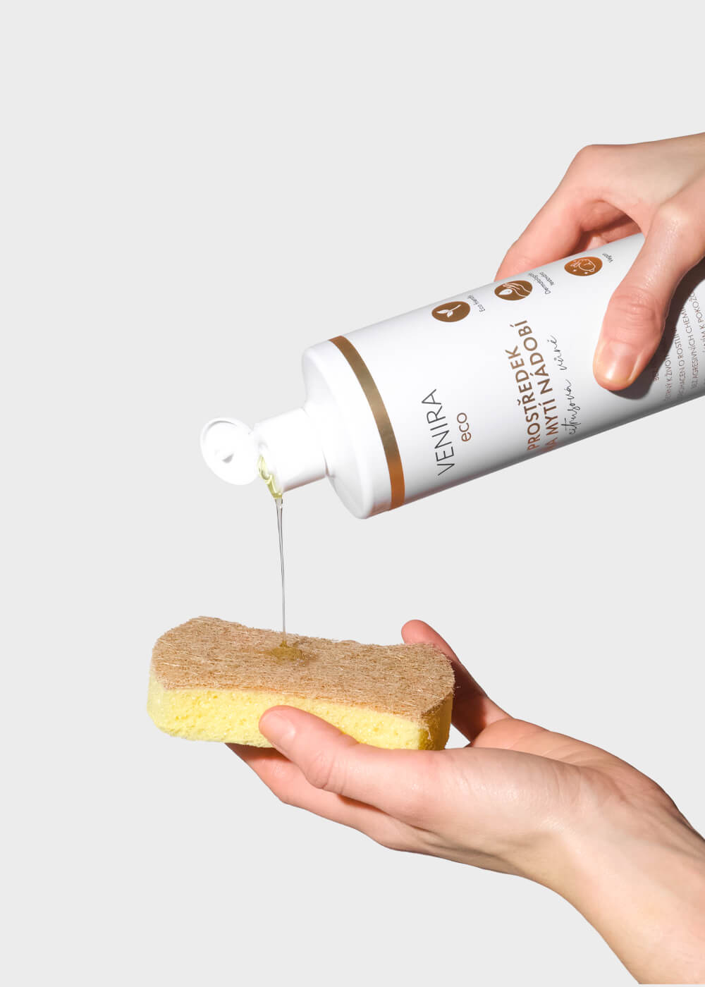 VENIRA ECO gel / prostředek na mytí nádobí, citrusová vůně, 500 ml