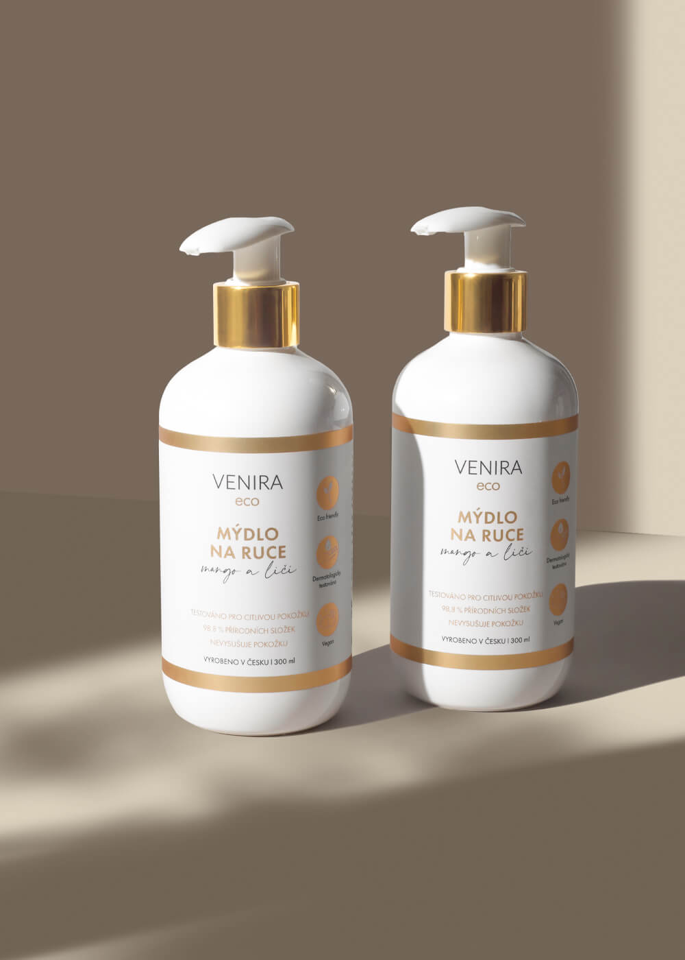 VENIRA ECO tekuté mýdlo na ruce, mango-liči, 300 ml