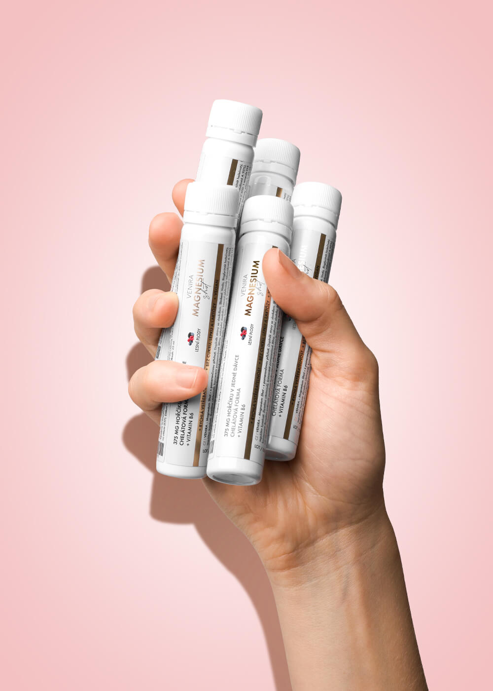 VENIRA magnesium bisglycinát shots, balení 30 ampulí, lesní plody
