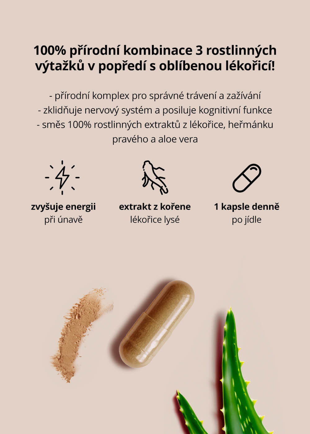 VENIRA DGL complex zdravé zažívání, 60 kapslí