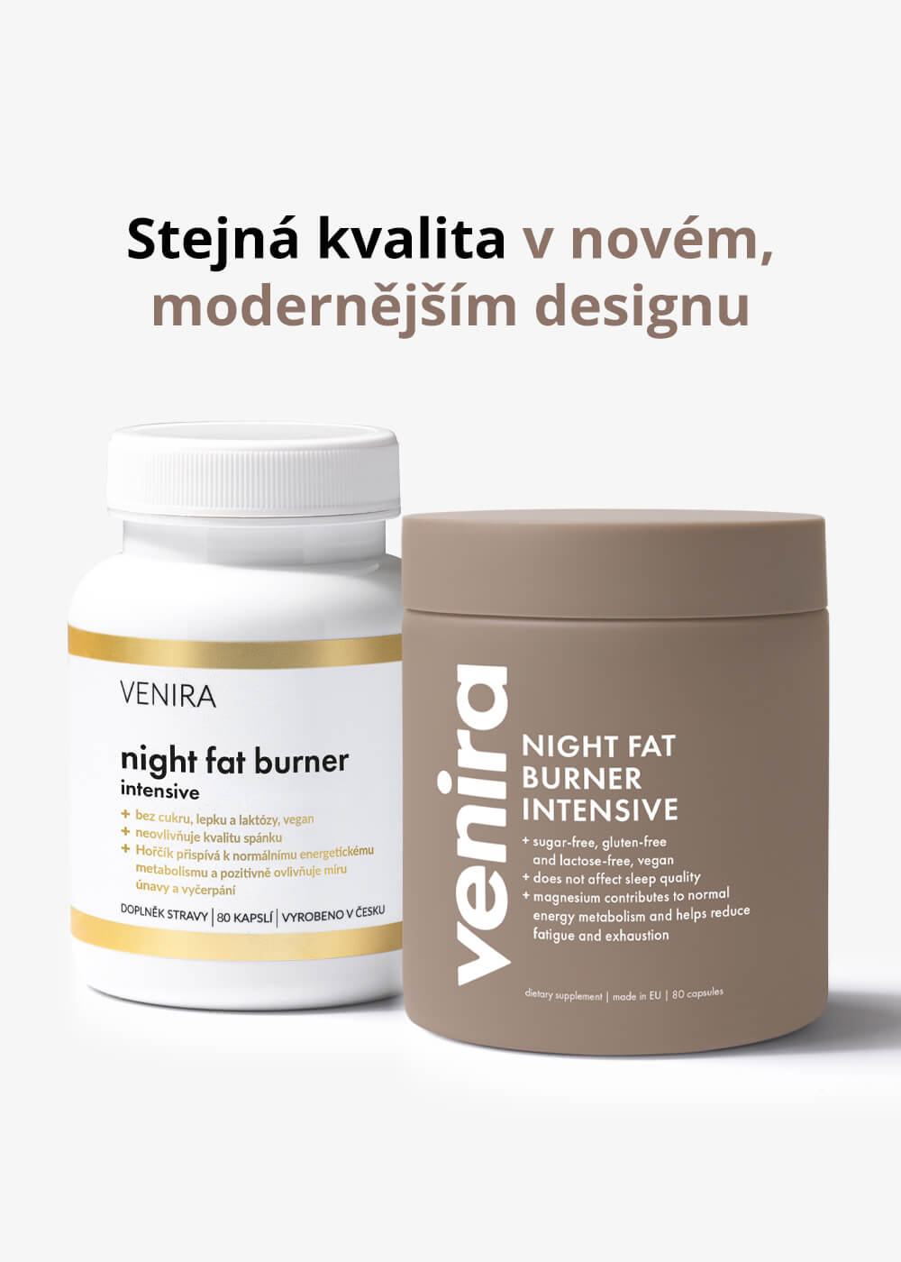 VENIRA noční spalovač tuků - intensive, 80 kapslí