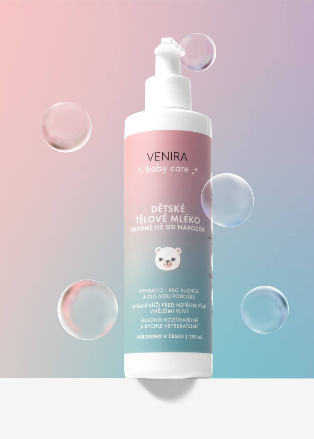 VENIRA tělové mléko pro děti, 250 ml
