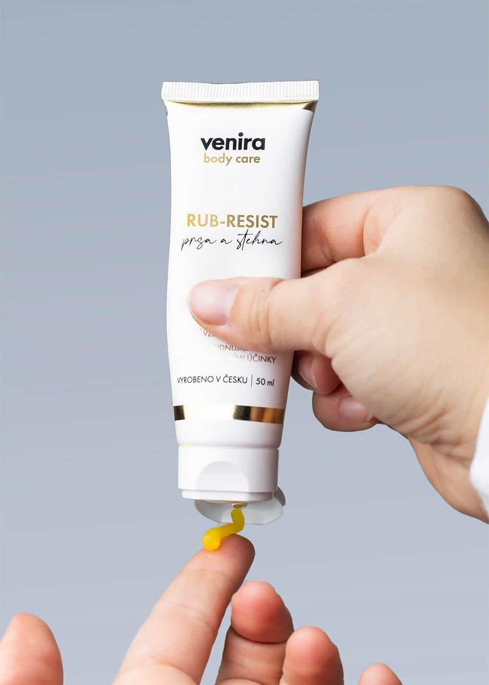 VENIRA rub-resist, mast na prsa a stehna, bonfire, 50 ml