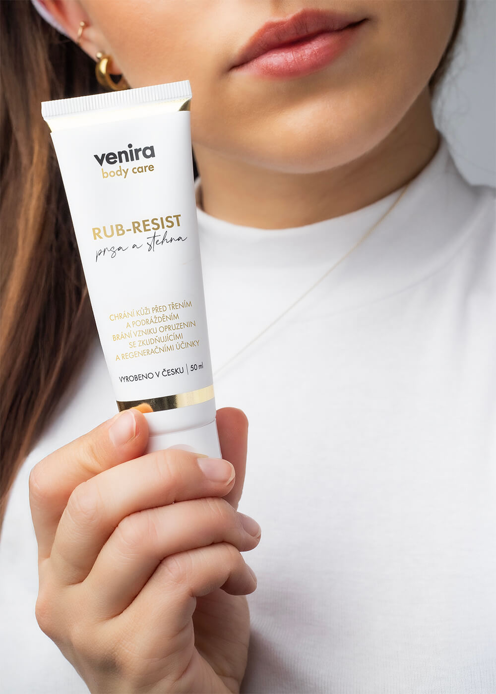VENIRA rub-resist, mast na prsa a stehna, bonfire, 50 ml
