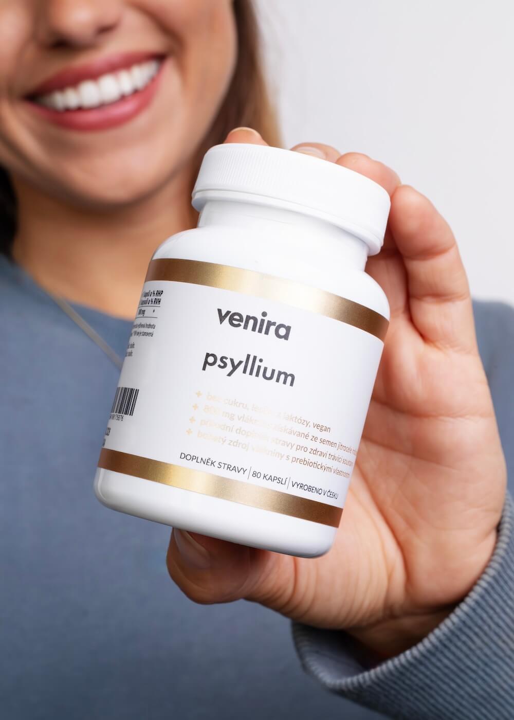 VENIRA psyllium, 80 kapslí