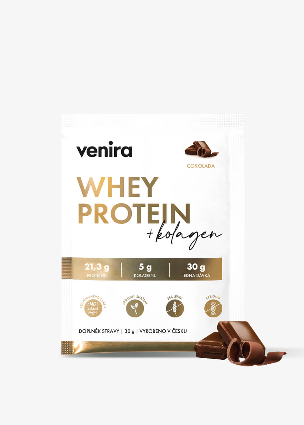 VENIRA beauty whey protein - vzorek, čokoláda, 30 g