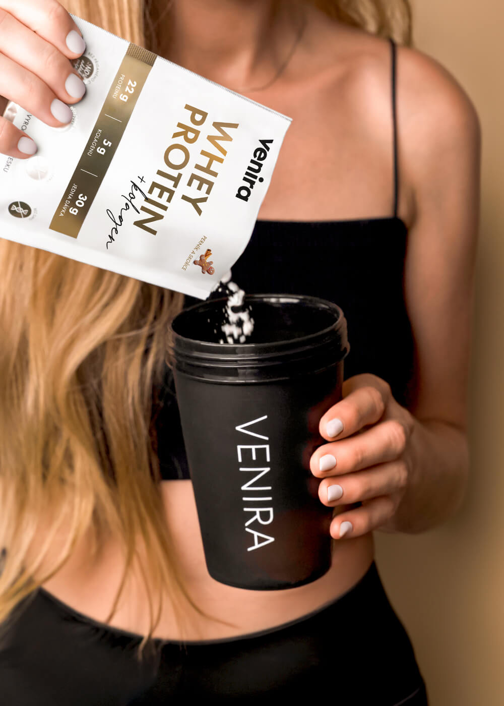 VENIRA beauty whey protein - vzorek, perník-skořice, 30 g