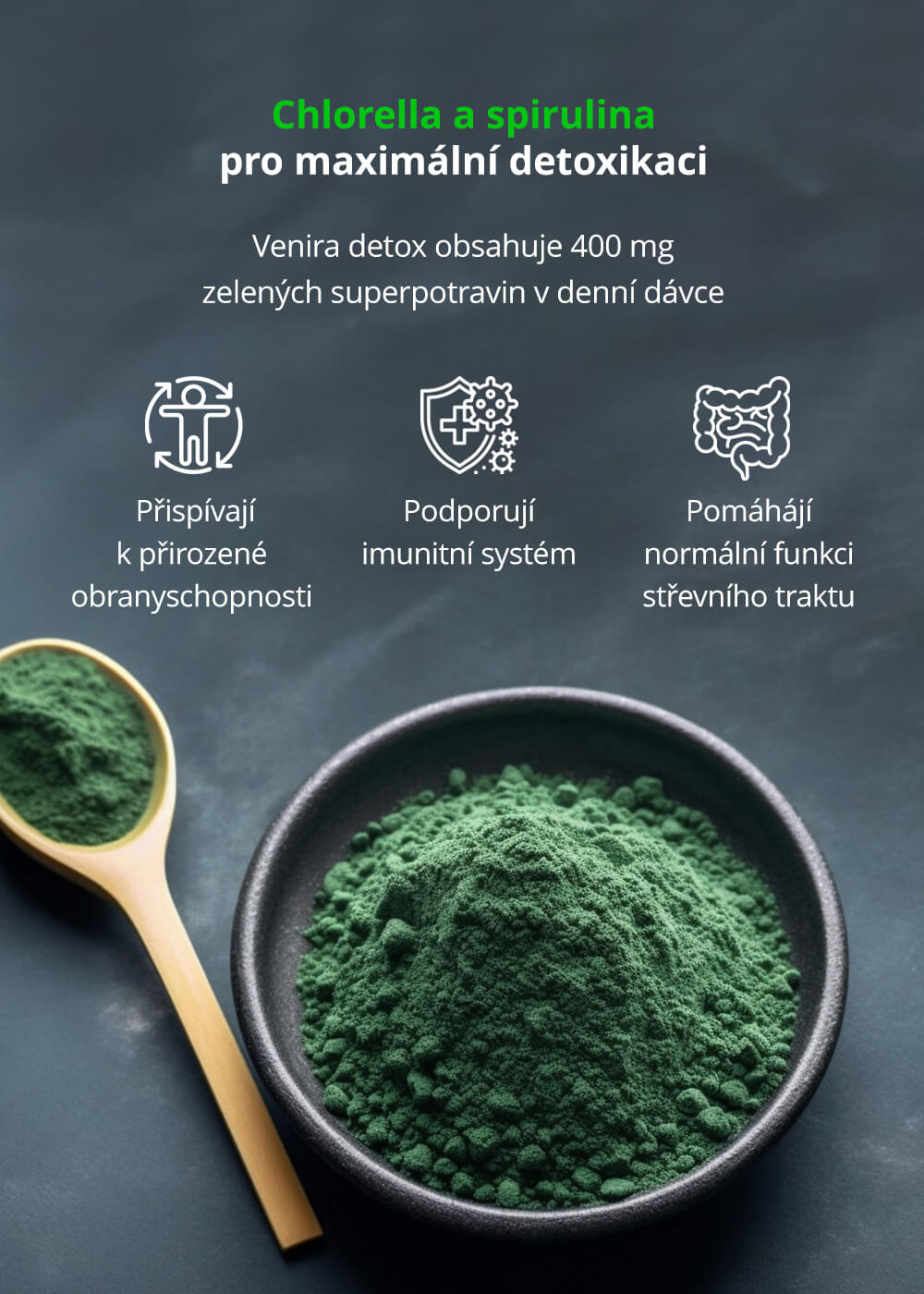 VENIRA detox + podpora funkce jater, 60 kapslí