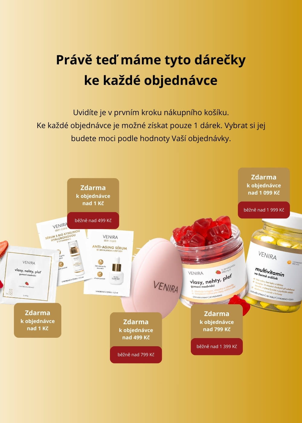 VENIRA PREMIUM kolagenový drink, jahoda-limetka, 324g